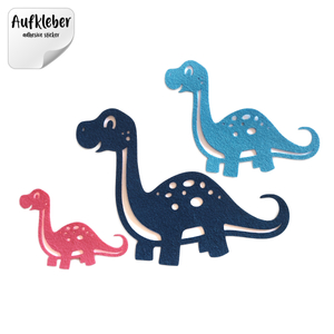 Filz-Aufkleber Dinosaurier E Brontosaurus