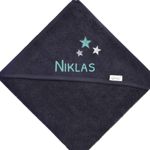 Funnies Baby Badetuch marineblau (Motivauswahl)