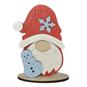 Weihnachtswichtel Ständer Gnom A, 12 cm hoch