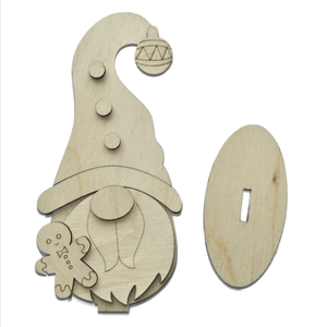 Weihnachtswichtel Ständer Gnom B, 12 cm hoch (Bastelset)