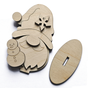 Weihnachtswichtel Ständer Gnom A, 12 cm hoch (Bastelset)