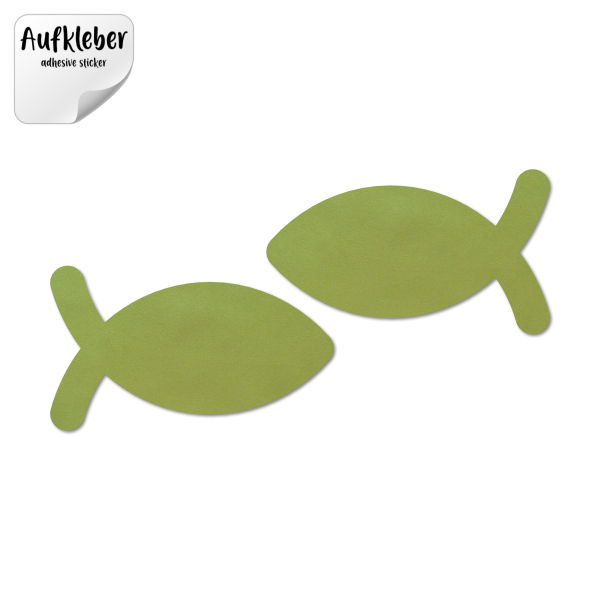 Filz-Aufkleber Fisch Ichthys ohne Innencut – Bild 5
