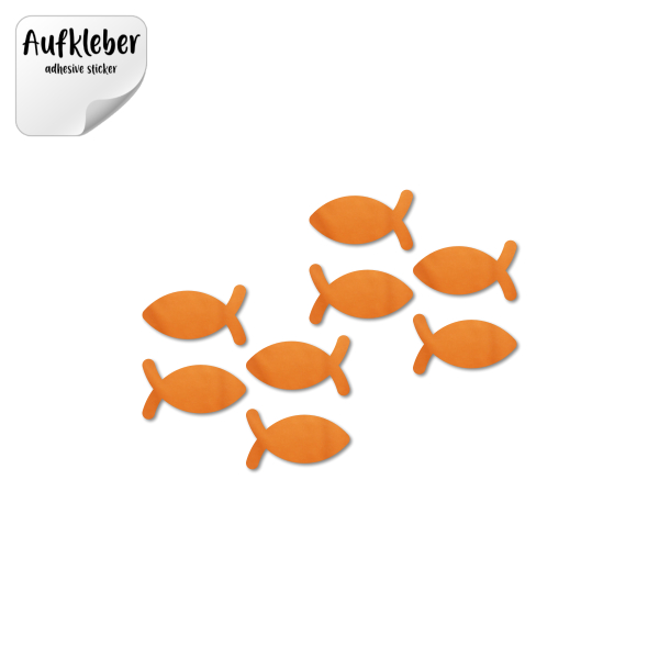 Filz-Aufkleber Fisch Ichthys ohne Innencut – Bild 3