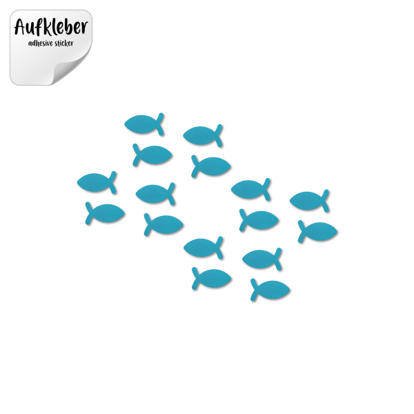 Filz-Aufkleber Fisch Ichthys ohne Innencut – Bild 2